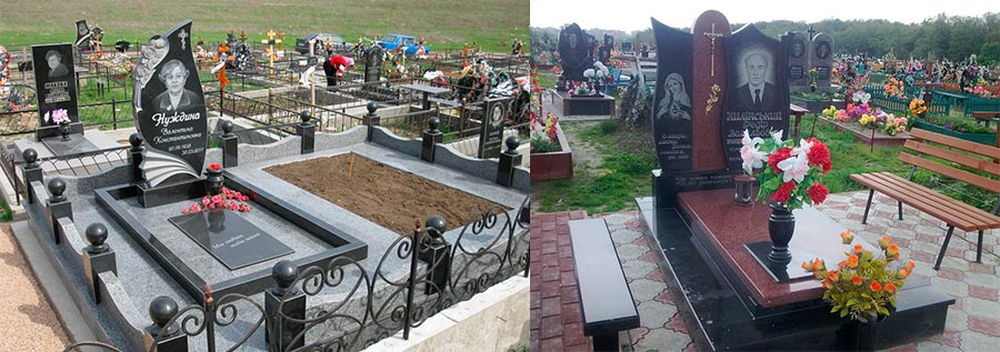 Памятник с розами Памятник с розами
