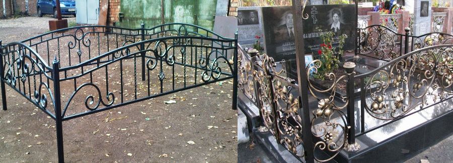 ограда на кладбище